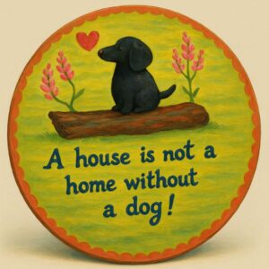 A House Is Not a Home Without a Dog Plaque