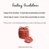 Feeding Guidlines of Beetroot Apple Dog Cookies Beetroot Apple Bites