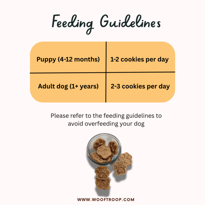 WoofTroop Banana Cookies Feeding Guidelines