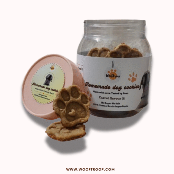 WoofTroop Carrot Cookies jar