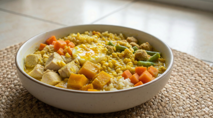 Pumpkin Chicken Egg Dog Meal